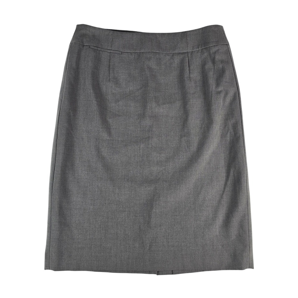 Calvin Klein Pencil Skirt Women 14 Gray Professional Business Casual Workwear